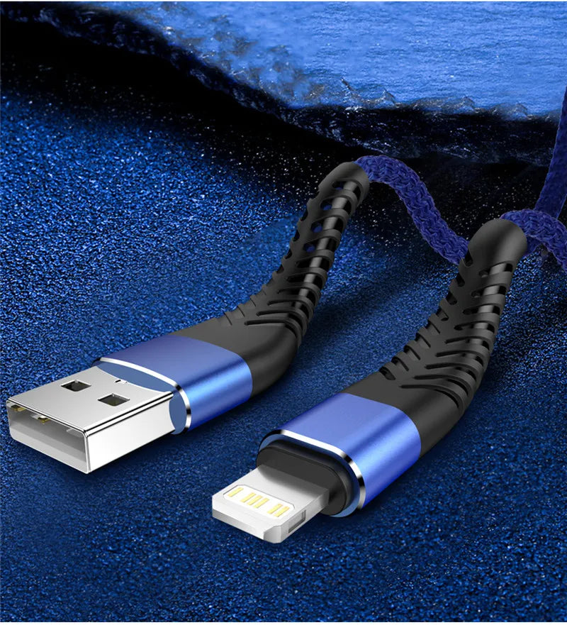 USB Cable For iPhone 14 13 12 11 Pro X XS Max 6 7 8 Plus SE Apple iPad Fast Charge Cord Origin Mobile Phone Charger Data Wire 3m