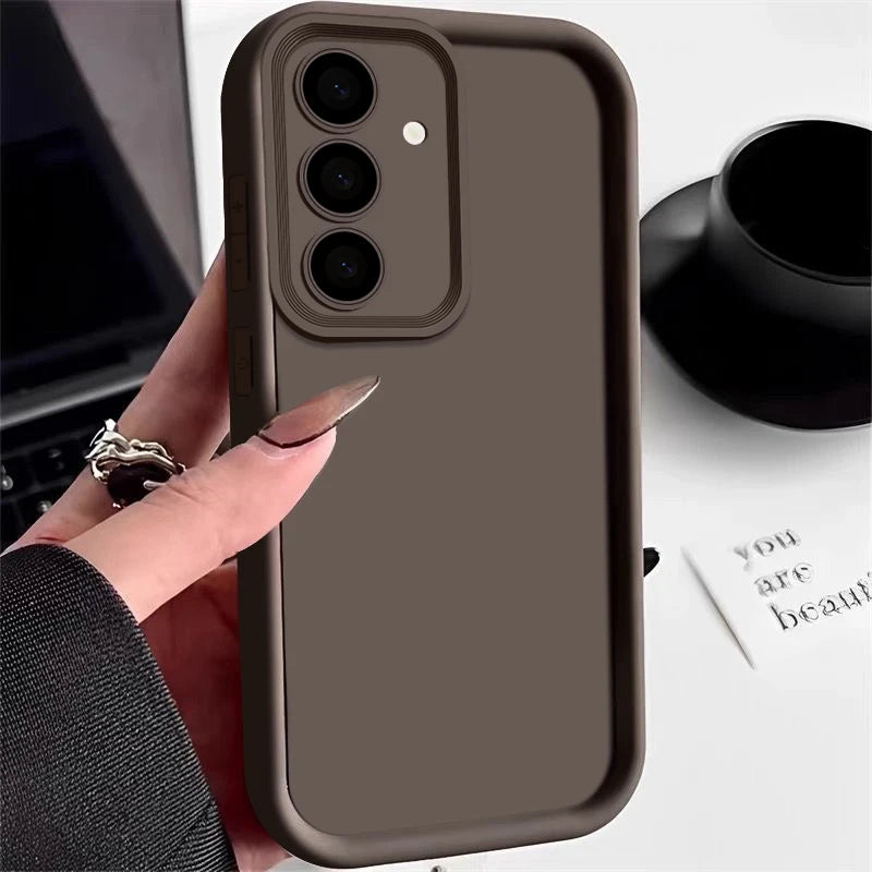 Candy Color Silicone Phone Case For Samsung S25 S24 S23 S22 Ultra S24 FE A14 A15 A35 A52 A53 A54 A25 A16 A56 A36 5G