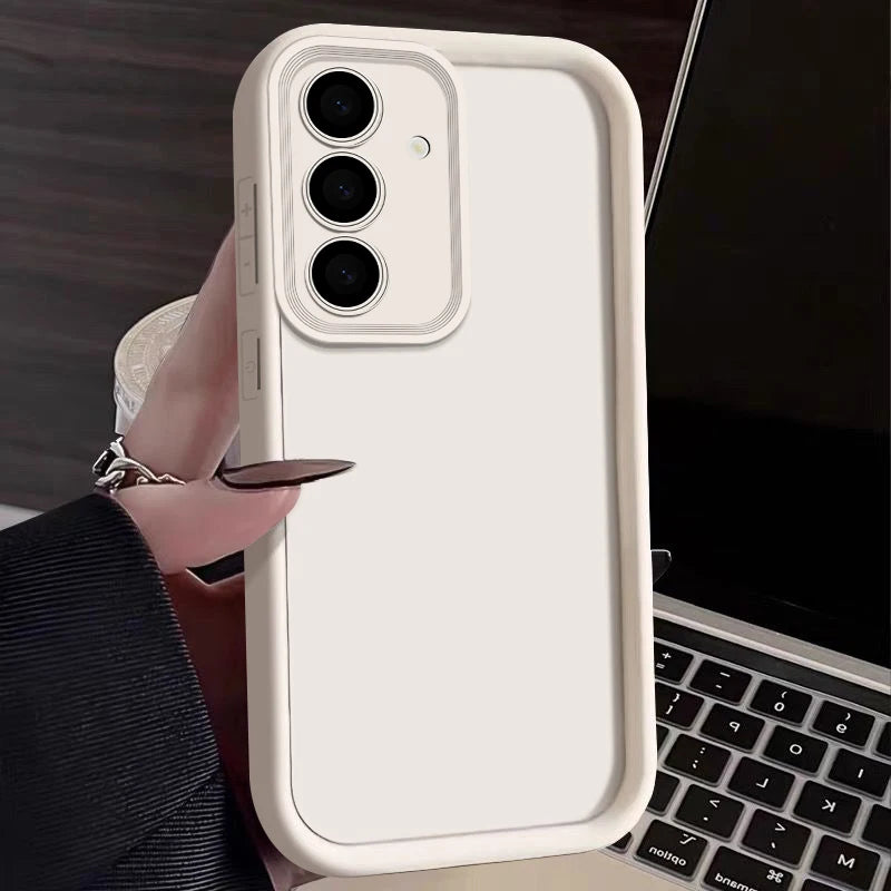Candy Color Silicone Phone Case For Samsung S25 S24 S23 S22 Ultra S24 FE A14 A15 A35 A52 A53 A54 A25 A16 A56 A36 5G