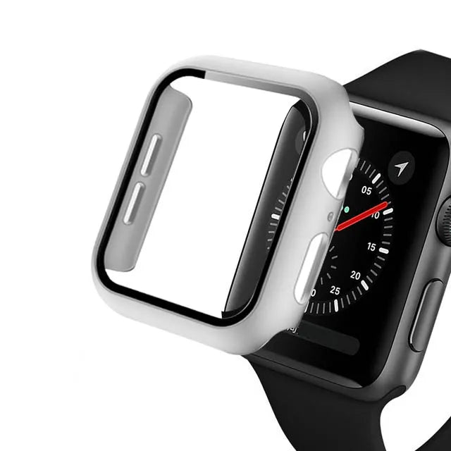 Tempered Glass Case For Apple Watch Ultra 49mm 9 8 7 41mm 45mm Series 6 5 4 SE 44mm 40mm 42mm 38mm