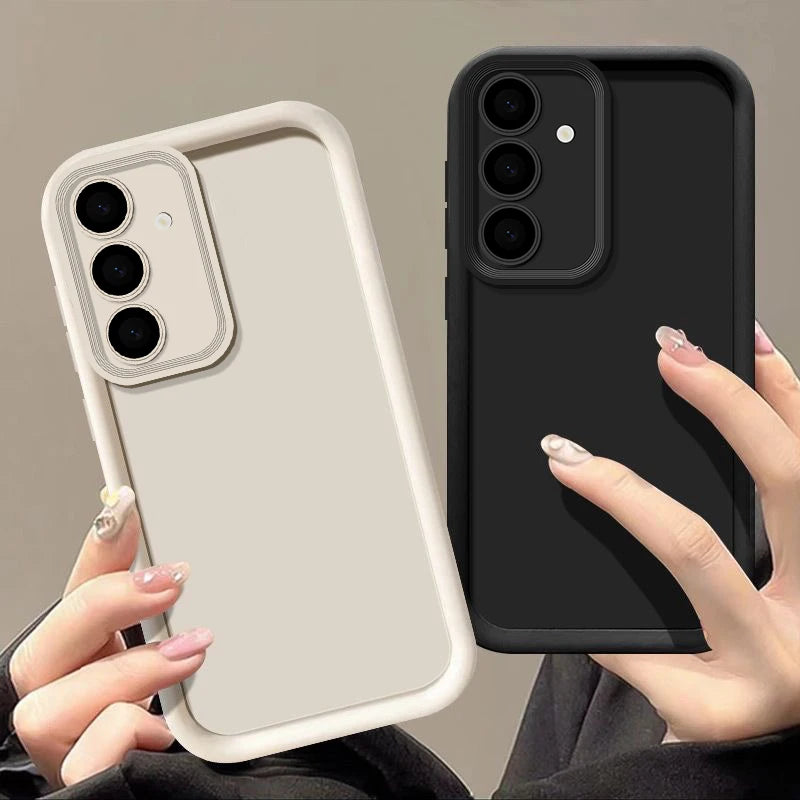Candy Color Silicone Phone Case For Samsung S25 S24 S23 S22 Ultra S24 FE A14 A15 A35 A52 A53 A54 A25 A16 A56 A36 5G