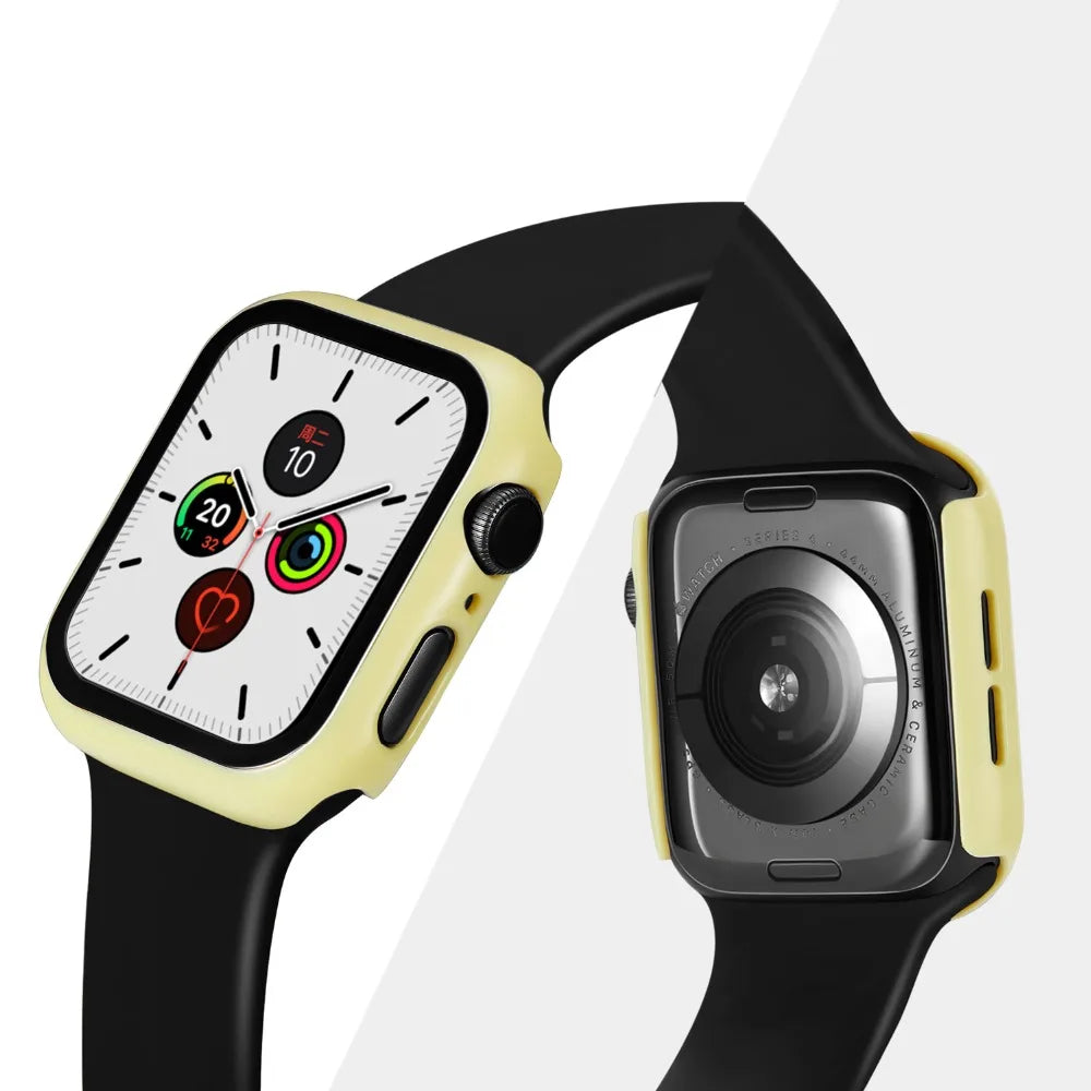 Tempered Glass Case For Apple Watch Ultra 49mm 9 8 7 41mm 45mm Series 6 5 4 SE 44mm 40mm 42mm 38mm