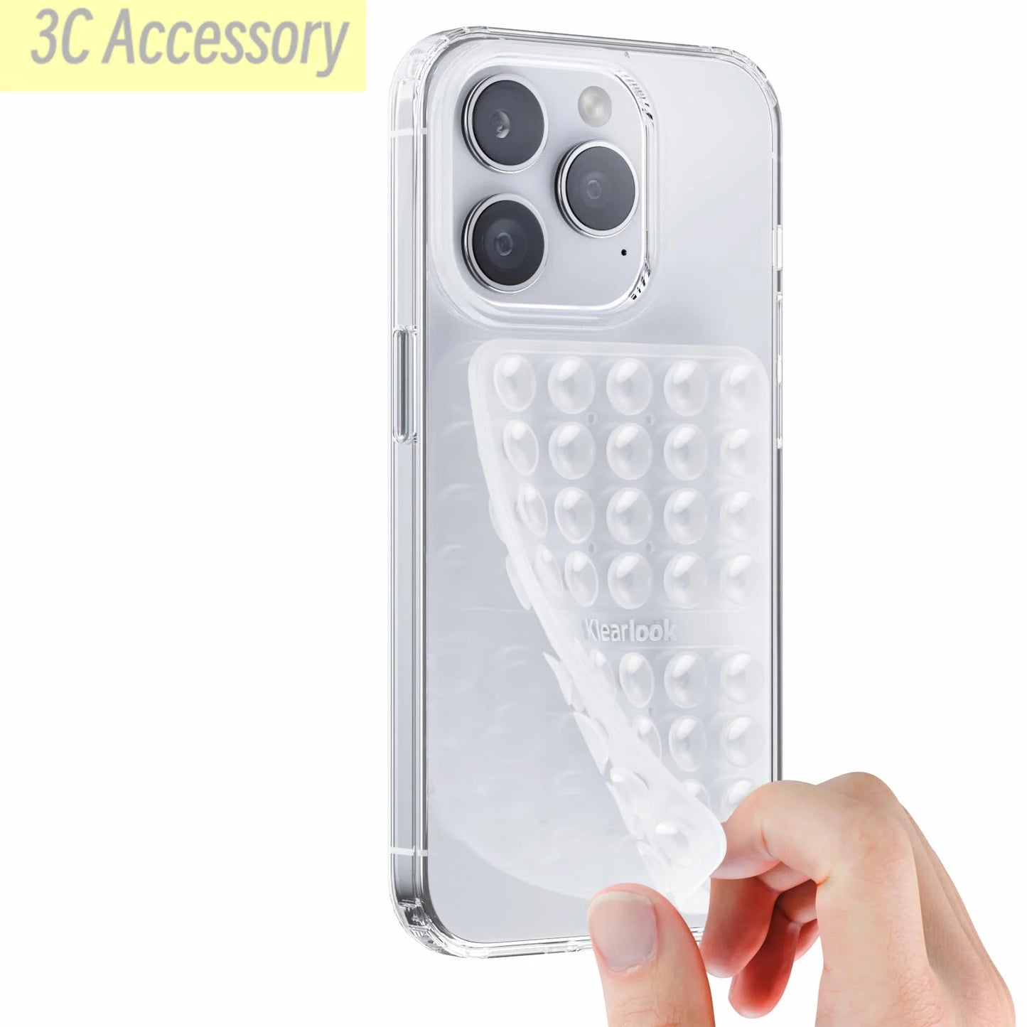 4 Pack Silicone Suction Phone Case Mount Silicon Adhesive Suction Cup Phone Mount Non Slip Sticky Phone Grip