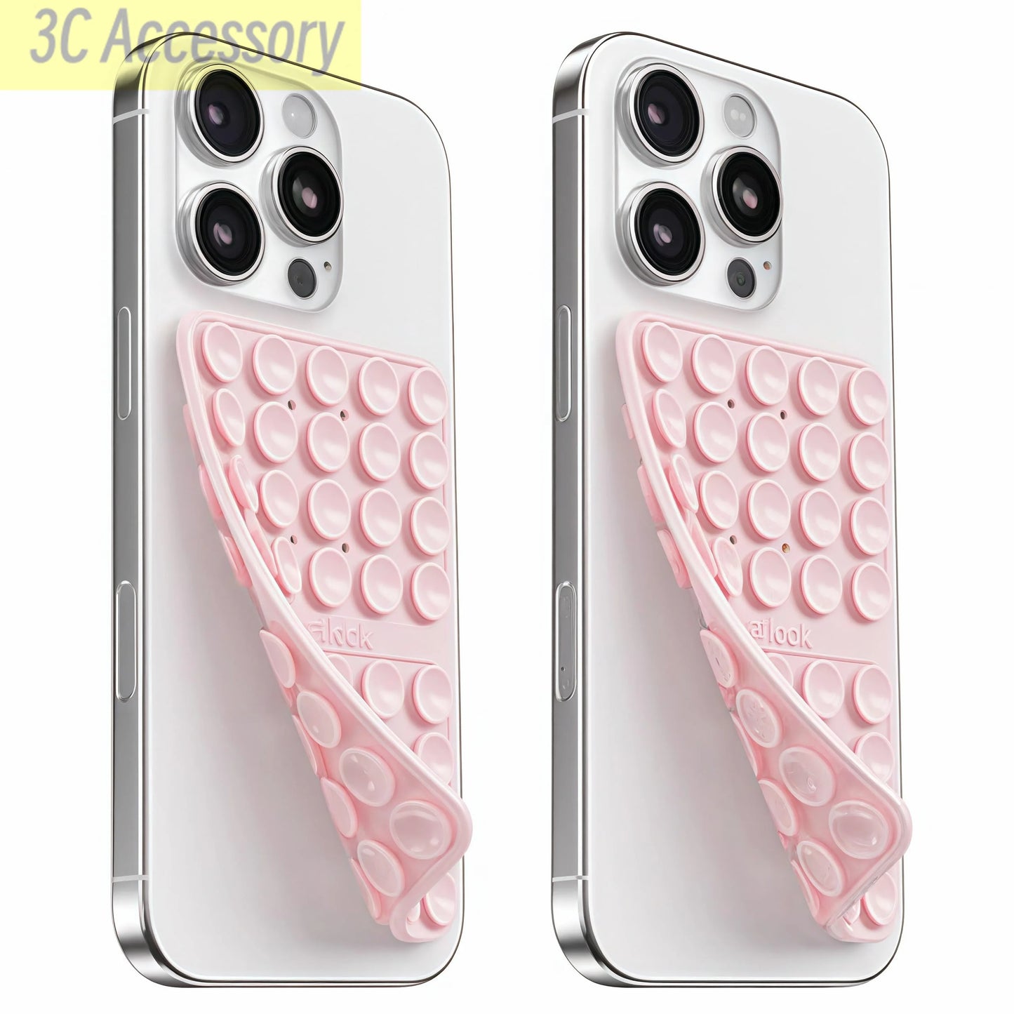 4 Pack Silicone Suction Phone Case Mount Silicon Adhesive Suction Cup Phone Mount Non Slip Sticky Phone Grip