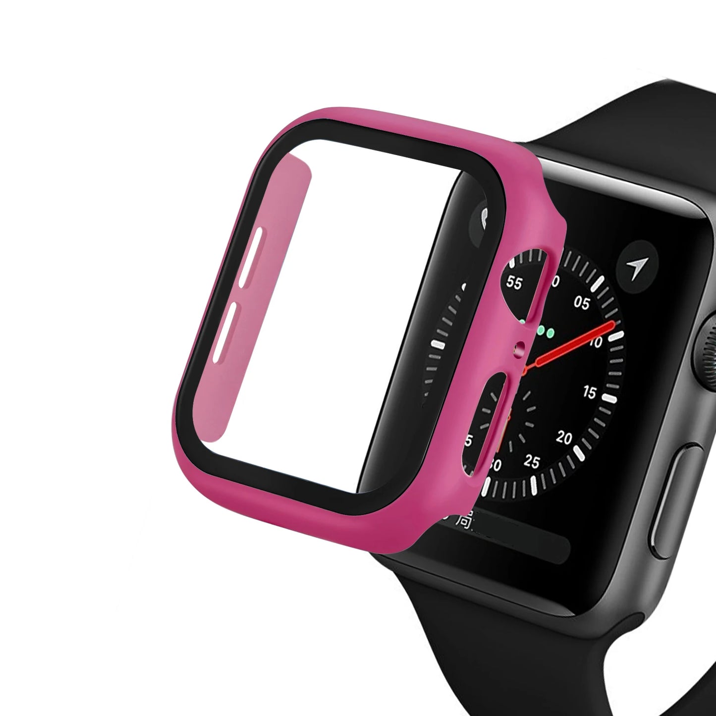 Tempered Glass Case For Apple Watch Ultra 49mm 9 8 7 41mm 45mm Series 6 5 4 SE 44mm 40mm 42mm 38mm