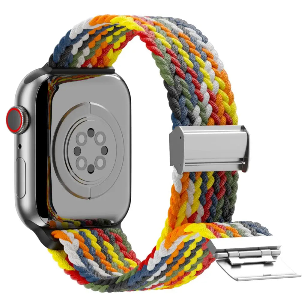 Strap For Apple watch band 46mm 45mm 44mm 49mm 40mm 41mm 42mm Braided loop correa bracelet iWatch series 10 8 9 7 5 se 6 4 Ultra