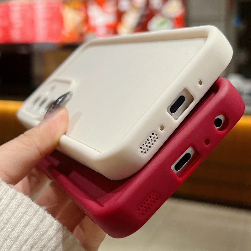 Candy Color Silicone Phone Case For Samsung S25 S24 S23 S22 Ultra S24 FE A14 A15 A35 A52 A53 A54 A25 A16 A56 A36 5G