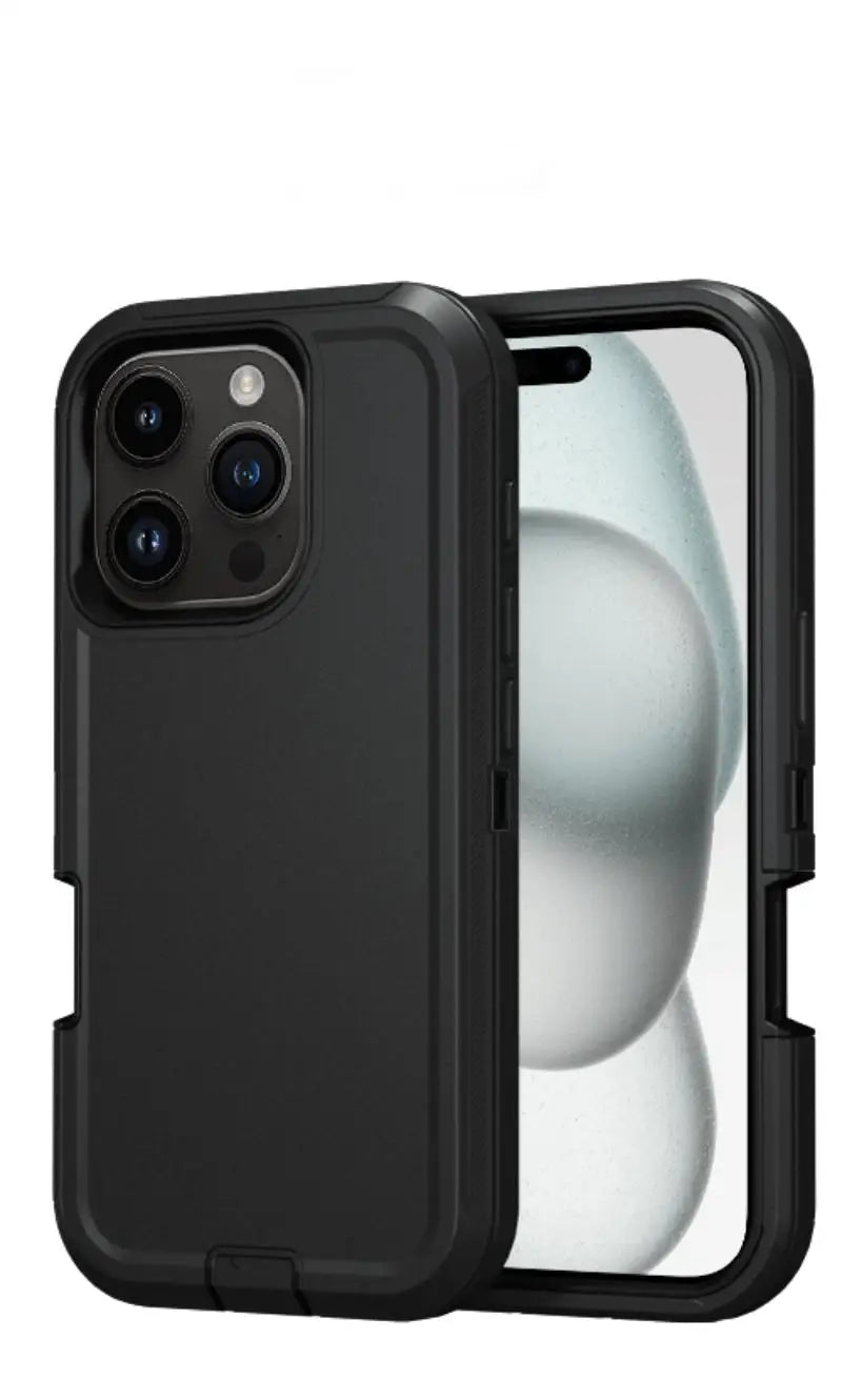 Shockproof Defender Armor Case for iPhone 16 14 13 12 11 15 Pro Max Plus Camera Protection Shockproof Case Kickstand Phone Cover