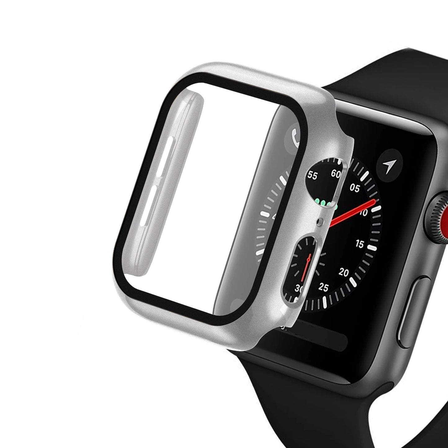 Tempered Glass Case For Apple Watch Ultra 49mm 9 8 7 41mm 45mm Series 6 5 4 SE 44mm 40mm 42mm 38mm