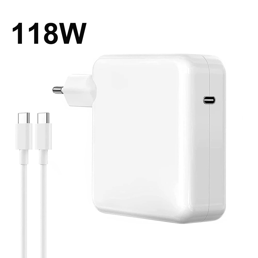 61W 87W 96W 118W USB-C Laptop Power Adapter Type-C PD Charger For Macbook 13 15-inch A1706 A1707 A1708 A1534 A1719 A214 iPad Pro