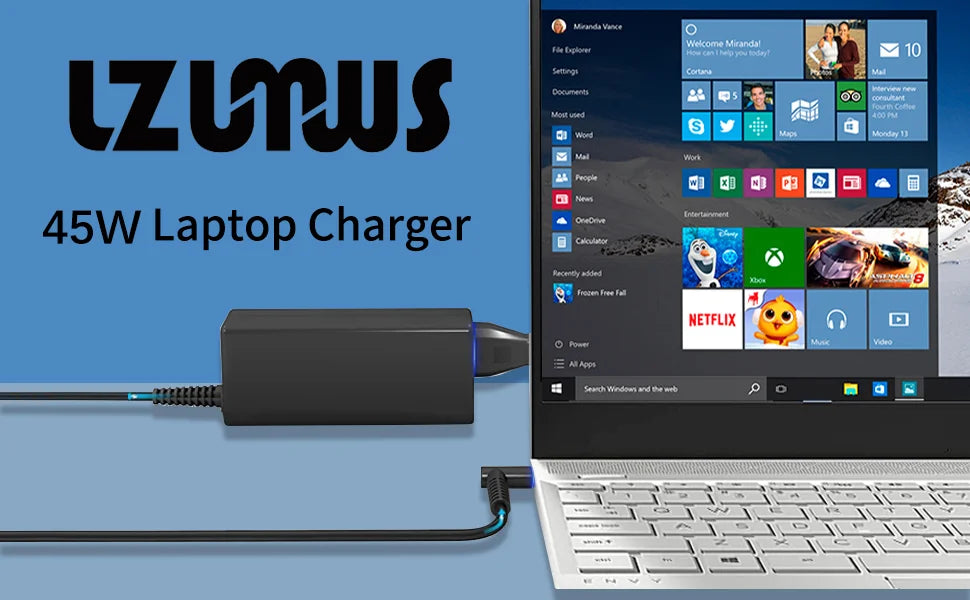 LZUMWS 19V 2.37A 45W 3.0*1.1mm AC Laptop Adapter Charger for Acer Aspire S7 S7-392/391 V3-371 A13-045N2A PA-1450-26 ES1-512-P84G