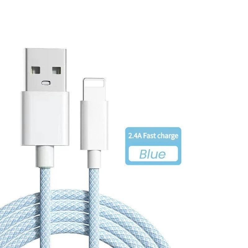 1/2/3 PACK, 3.3ft/6.6ft, USB-A to Lightning, 2.4A fast charging cable for Apple phone, for iPhone6/7/8plus/X/XR/XS/11/12/13/14P
