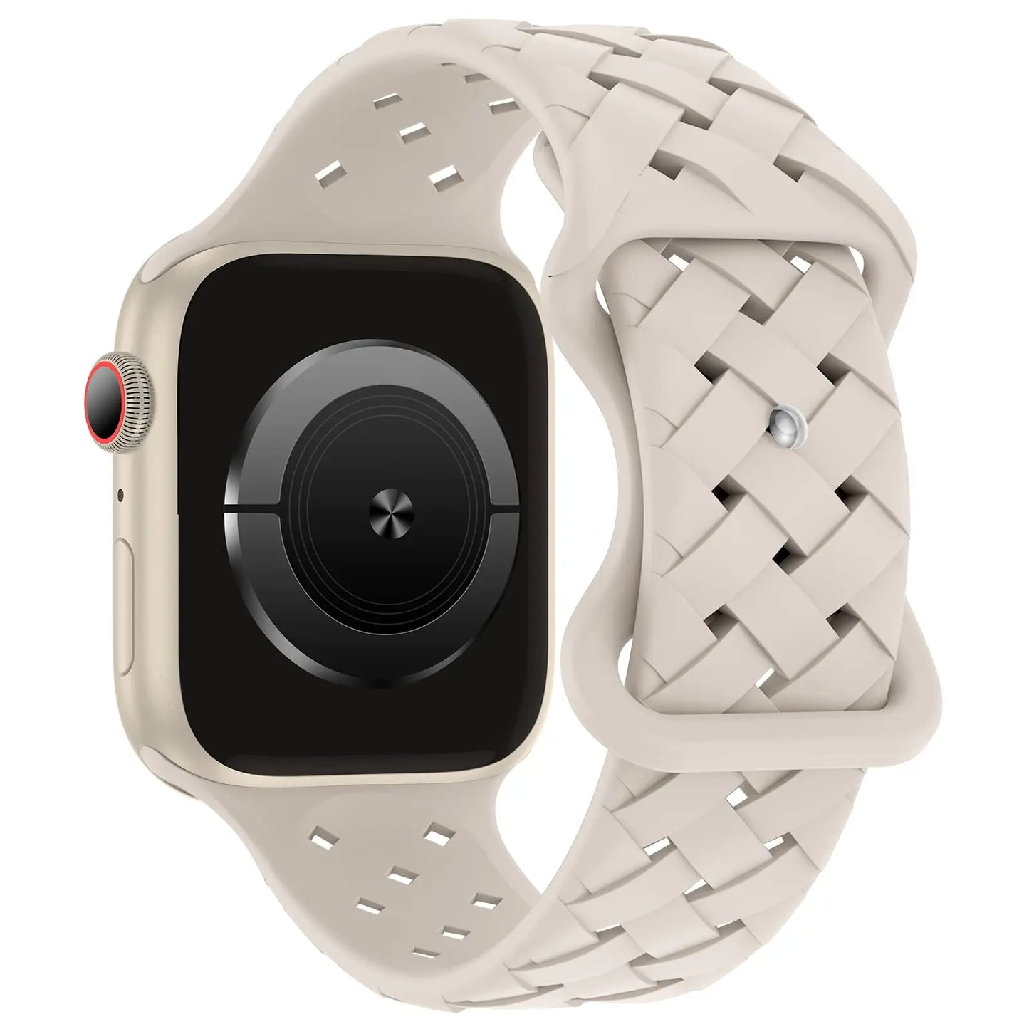 Sport Braided Silicone Strap For Apple Watch Band 44mm 40mm 45mm 49mm 46mm Breathable bracelet iwatch series 10 9 7 8 se ultra 2