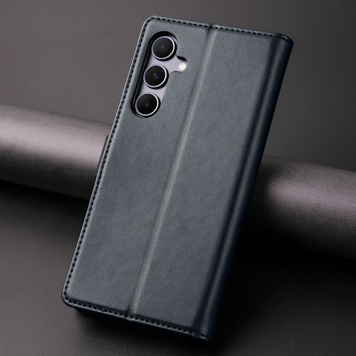 Luxury Leather Wallet Flip Case for Samsung S24 Ultra S23 Plus S22 Pro S21 FE S20 Galaxy A55 A35 A25 A15