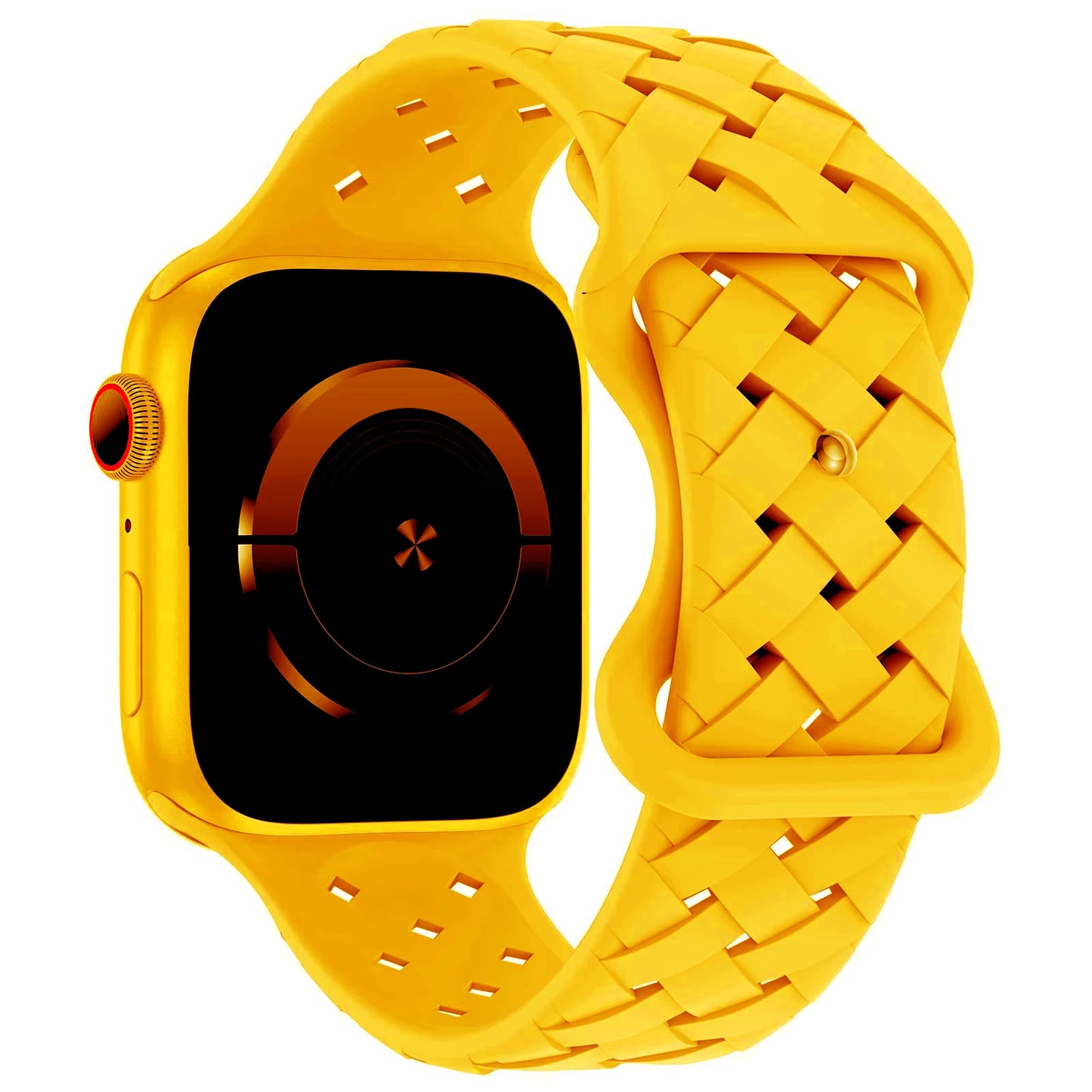 Sport Braided Silicone Strap For Apple Watch Band 44mm 40mm 45mm 49mm 46mm Breathable bracelet iwatch series 10 9 7 8 se ultra 2