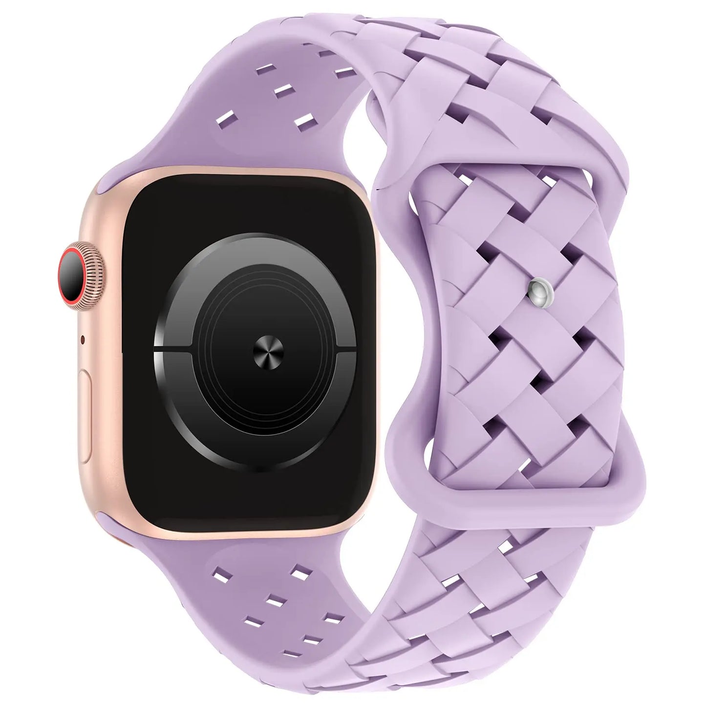 Sport Braided Silicone Strap For Apple Watch Band 44mm 40mm 45mm 49mm 46mm Breathable bracelet iwatch series 10 9 7 8 se ultra 2