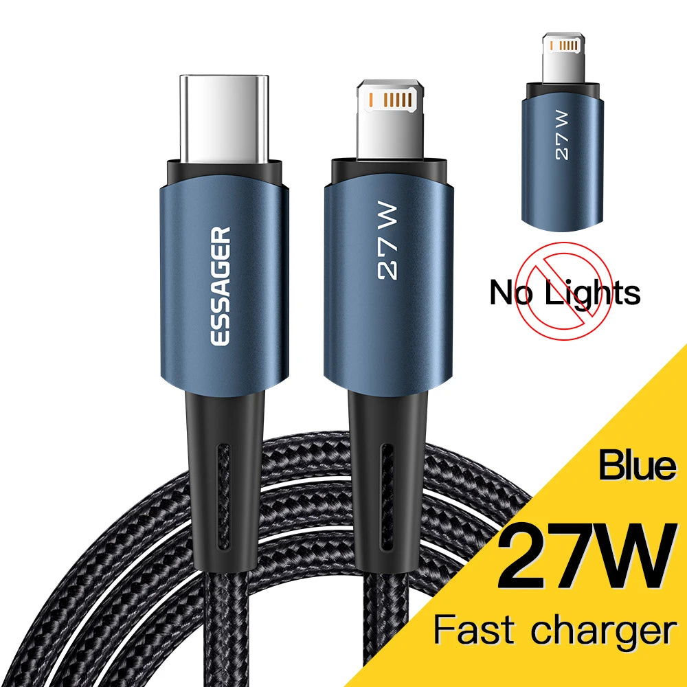 Essager USB C Cable Fast Charging Cable Type C To Lighting Date Wire 20W For IPhone 14 13 12 11 pro Max XS iPad Macbook