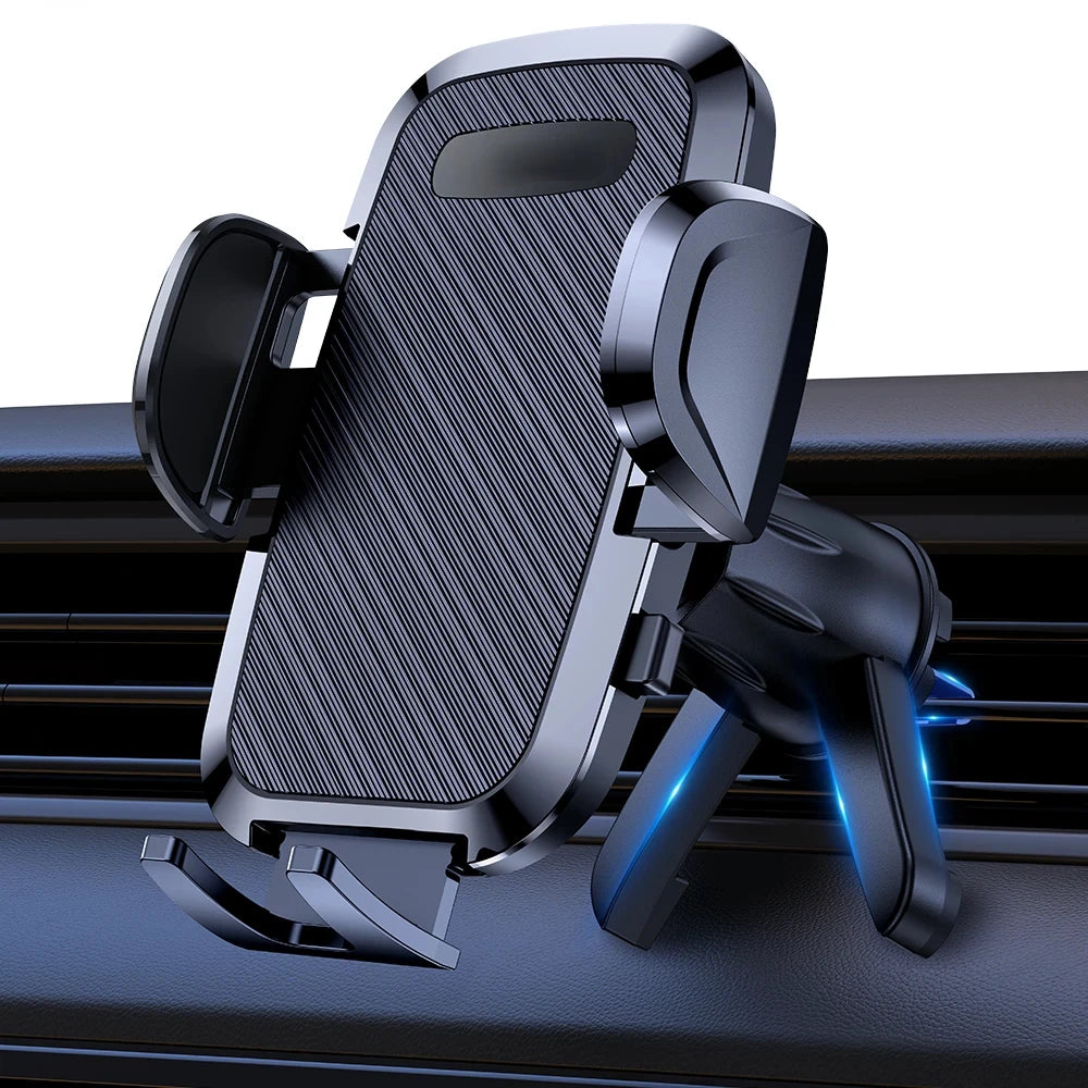 ftvae D36-S Car Phone Holder Mount, [Upgraded Support Function] Metal Hook Cell Phone Holder For Car Air Vent for All Phones