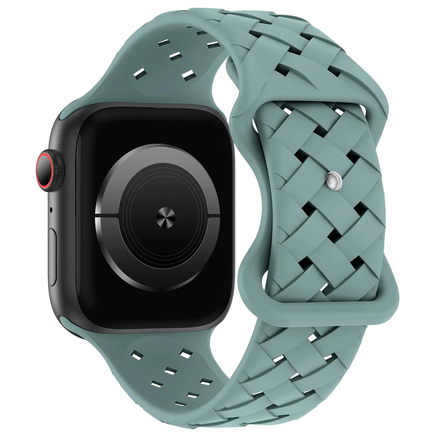 Sport Braided Silicone Strap For Apple Watch Band 44mm 40mm 45mm 49mm 46mm Breathable bracelet iwatch series 10 9 7 8 se ultra 2