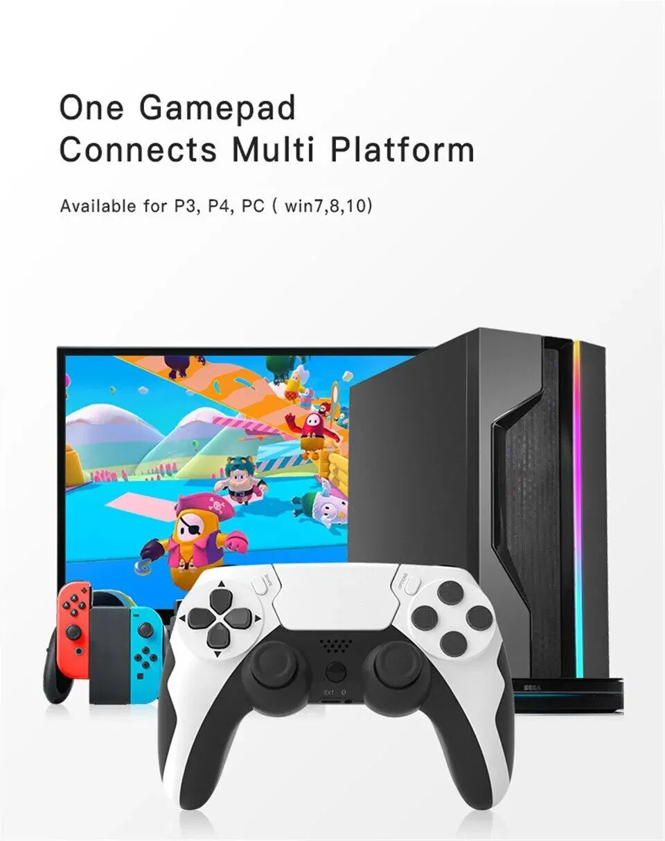 GAMINJA P48 Wireless Gamepad with Six Axis Gyroscope Game Controller For PS4 PS3 Console Wins 7 8 10