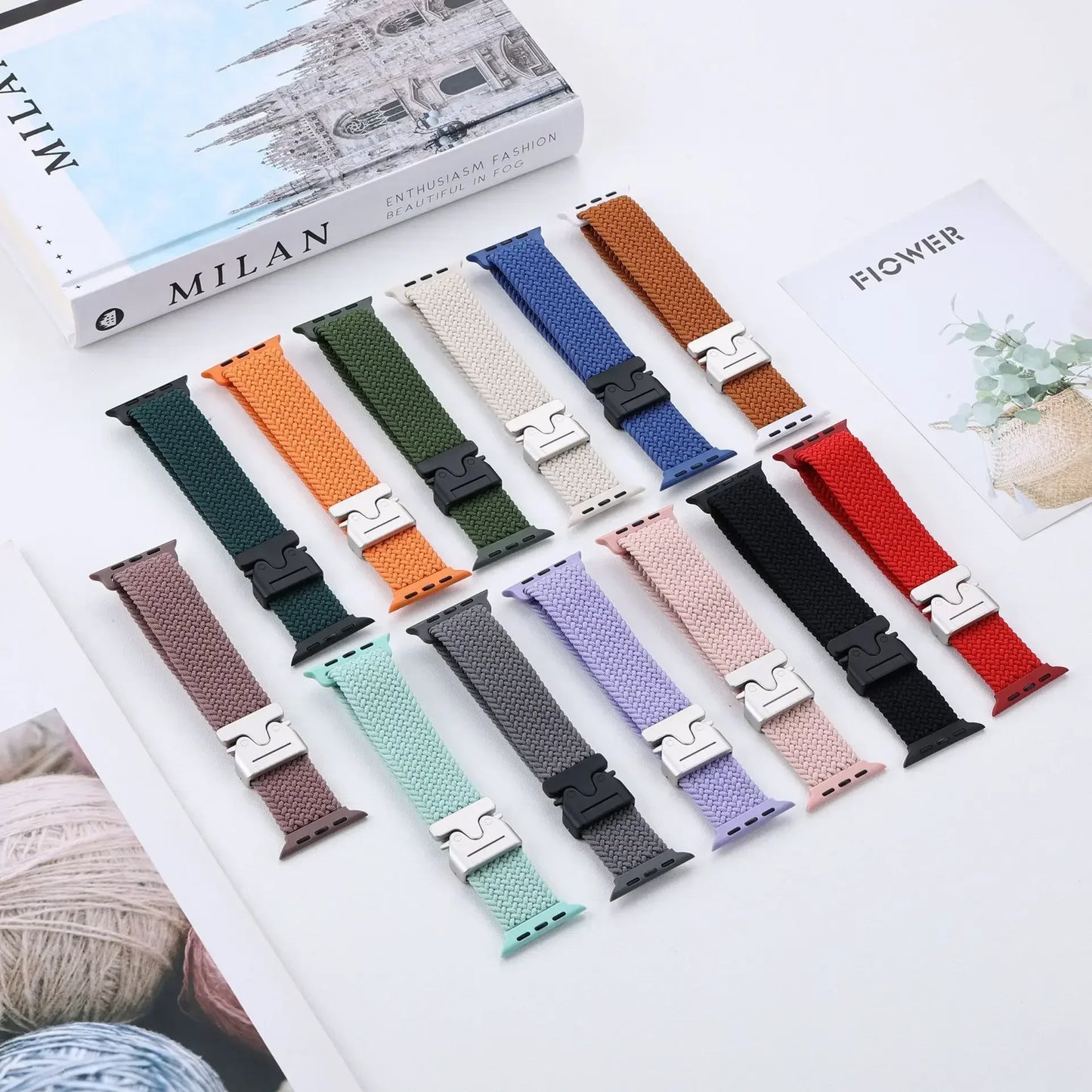 Parachute Braided Strap For Apple Watch Ultra 2 Band 49mm 46mm 45mm 42mm 44mm 40mm 41mm Nylon Bracelet iWatch 10 9 8 7 6 SE Belt