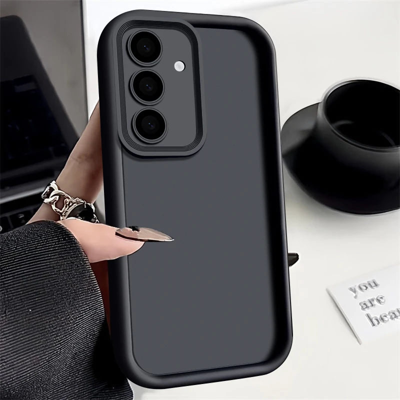 Candy Color Silicone Phone Case For Samsung S25 S24 S23 S22 Ultra S24 FE A14 A15 A35 A52 A53 A54 A25 A16 A56 A36 5G