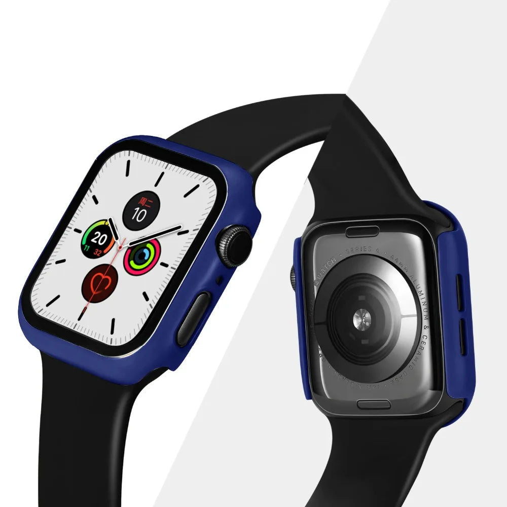 Tempered Glass Case For Apple Watch Ultra 49mm 9 8 7 41mm 45mm Series 6 5 4 SE 44mm 40mm 42mm 38mm