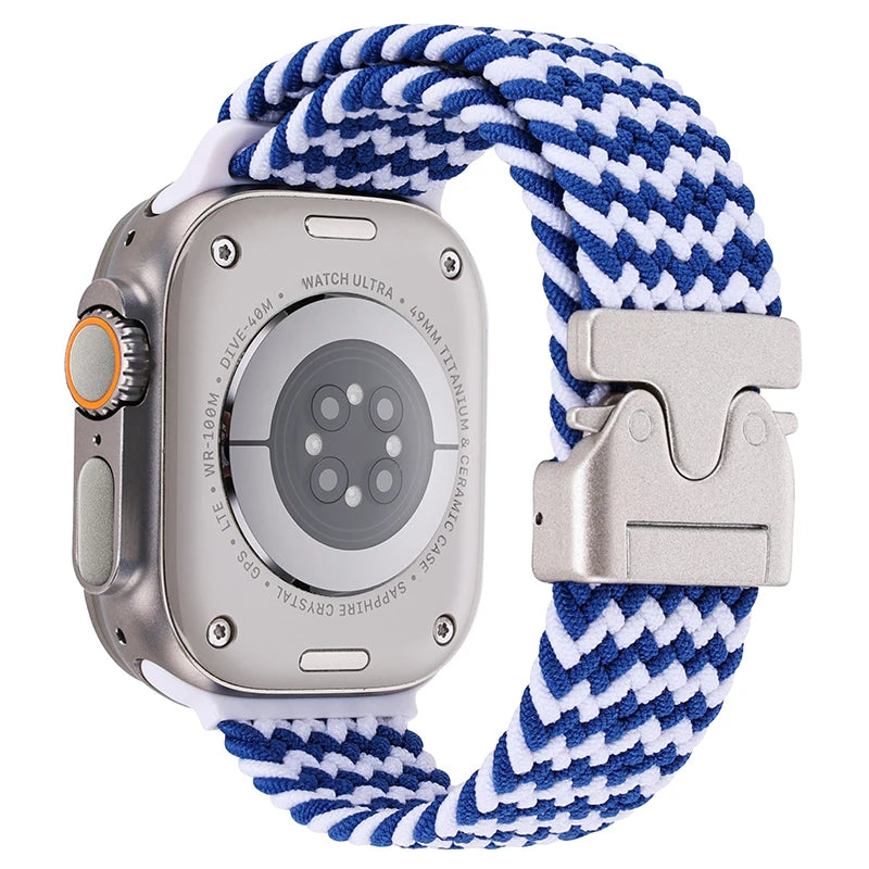 Parachute Braided Strap For Apple Watch Ultra 2 Band 49mm 46mm 45mm 42mm 44mm 40mm 41mm Nylon Bracelet iWatch 10 9 8 7 6 SE Belt