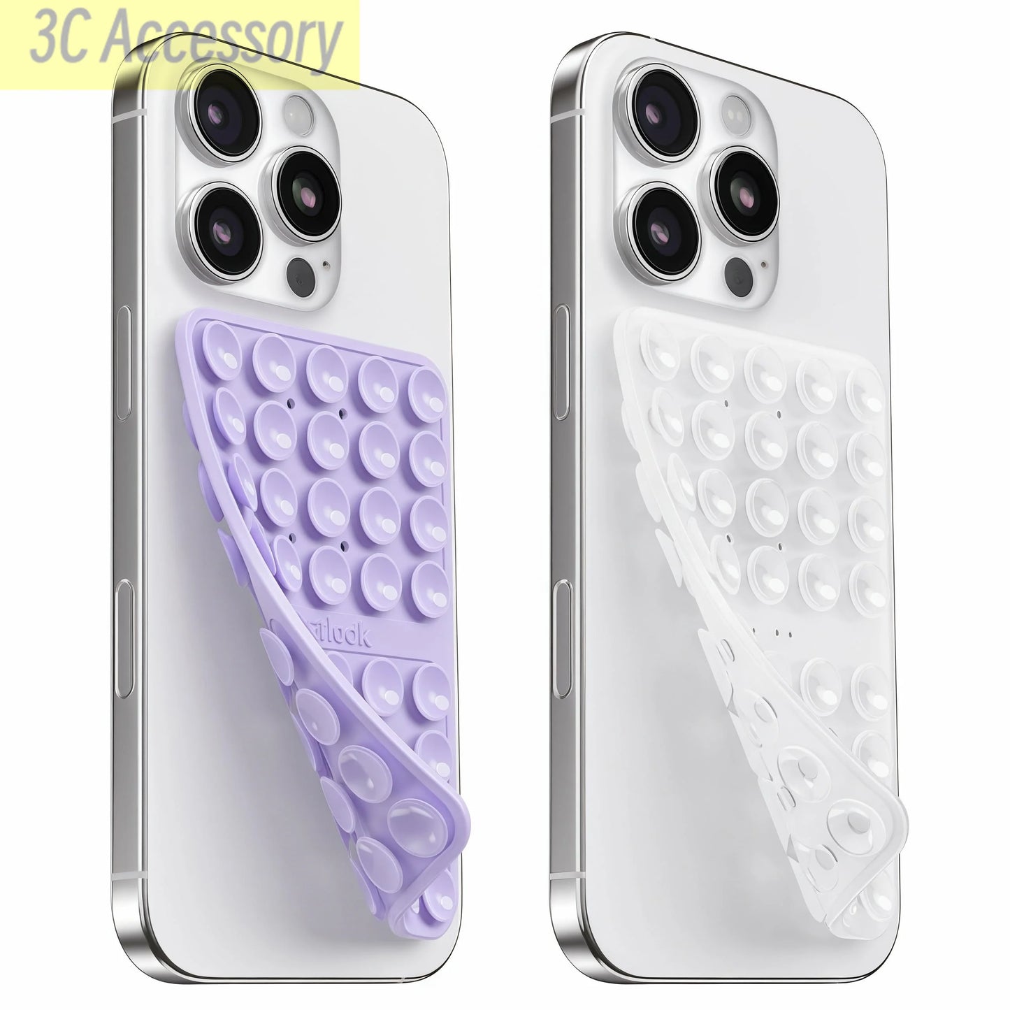 4 Pack Silicone Suction Phone Case Mount Silicon Adhesive Suction Cup Phone Mount Non Slip Sticky Phone Grip