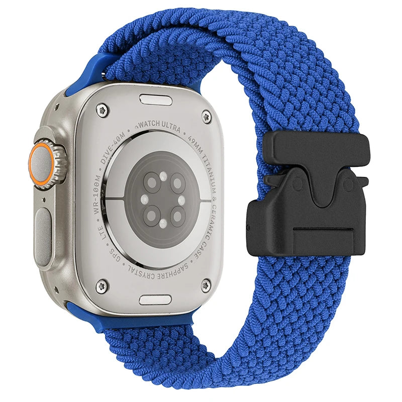 Parachute Braided Strap For Apple Watch Ultra 2 Band 49mm 46mm 45mm 42mm 44mm 40mm 41mm Nylon Bracelet iWatch 10 9 8 7 6 SE Belt
