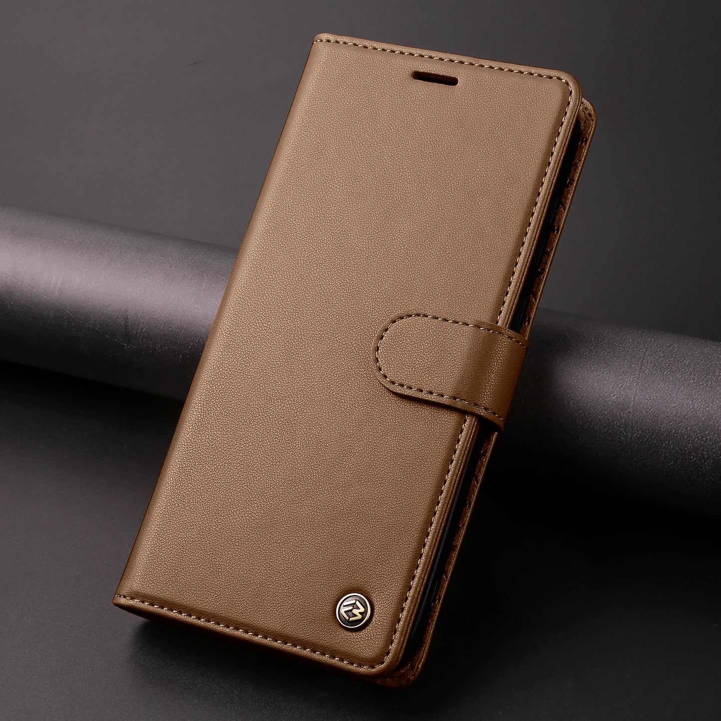 Luxury Leather Wallet Flip Case for Samsung S24 Ultra S23 Plus S22 Pro S21 FE S20 Galaxy A55 A35 A25 A15