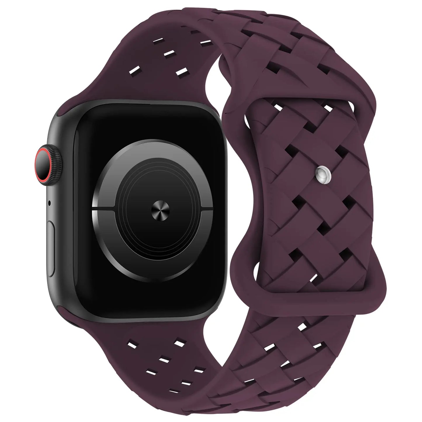 Sport Braided Silicone Strap For Apple Watch Band 44mm 40mm 45mm 49mm 46mm Breathable bracelet iwatch series 10 9 7 8 se ultra 2
