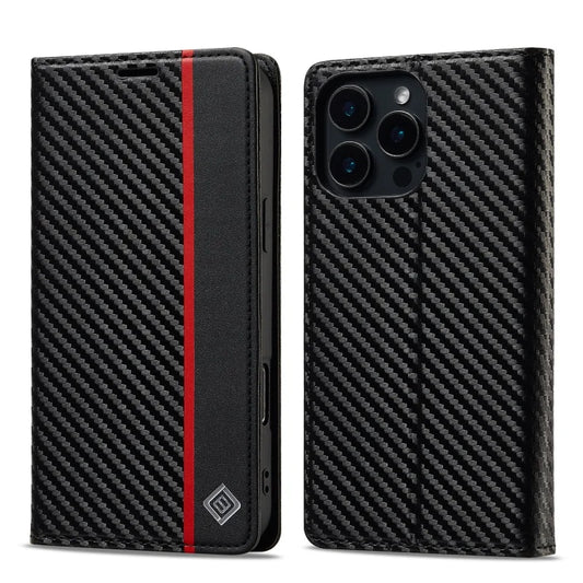 Luxury Flip Leather Phone Case For iPhone 16 15 14 13 Pro Max Plus 12 11 XS Carbon Fiber Texture Wallet Holder Protective Cover