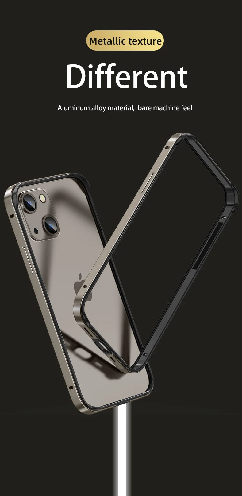 Luxury Silicone Frame Hybird Aluminum Bumper Case For iPhone 14 Plus 13 12 Mini 11 15 Pro Max 14pro XR XS Accessories