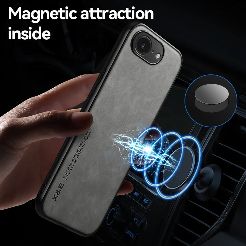 Case For iPhone 16e 2025 For iPhone 16 Pro Max Plus Luxury Protective Cover Car Holder Phone Coque Fundas