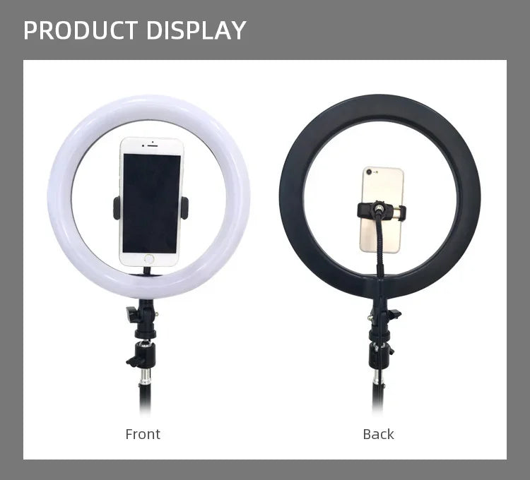 RGB Ring Light Lamp Ring Round With Remote Control For Smartphone Mobile Led Video Light Ring Make Youtube Photographic Lighting
