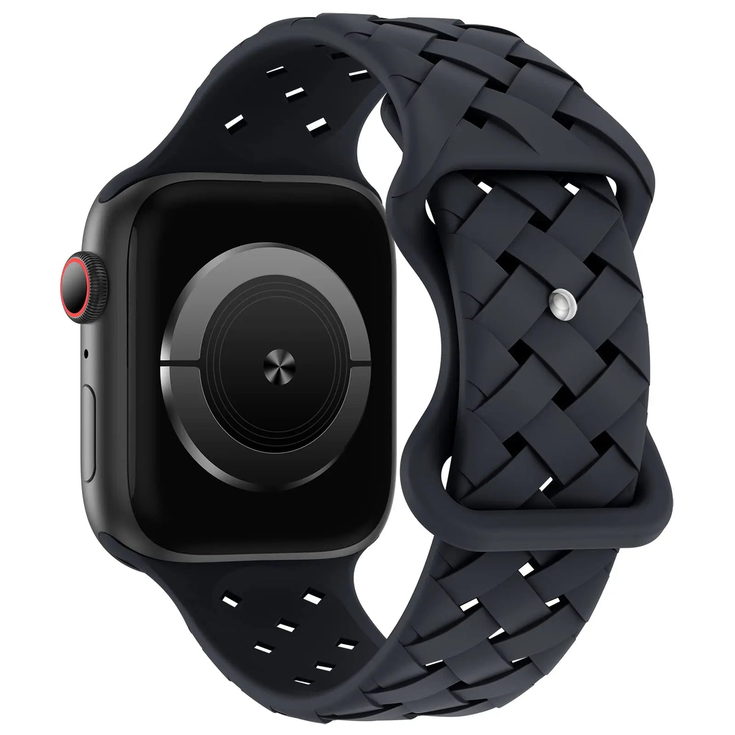 Sport Braided Silicone Strap For Apple Watch Band 44mm 40mm 45mm 49mm 46mm Breathable bracelet iwatch series 10 9 7 8 se ultra 2