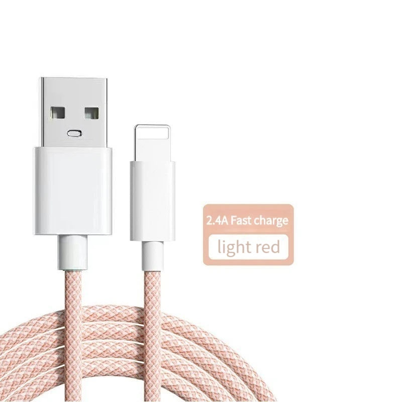 1/2/3 PACK, 3.3ft/6.6ft, USB-A to Lightning, 2.4A fast charging cable for Apple phone, for iPhone6/7/8plus/X/XR/XS/11/12/13/14P