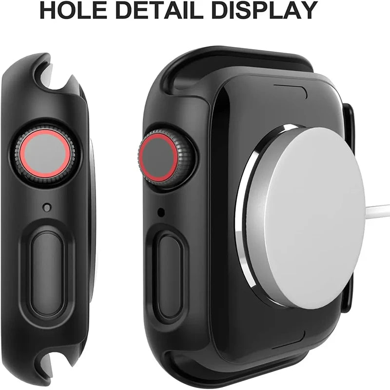 Tempered Glass Case For Apple Watch Ultra 49mm 9 8 7 41mm 45mm Series 6 5 4 SE 44mm 40mm 42mm 38mm