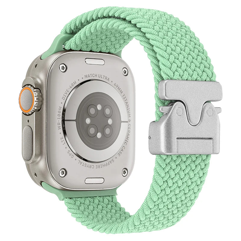Parachute Braided Strap For Apple Watch Ultra 2 Band 49mm 46mm 45mm 42mm 44mm 40mm 41mm Nylon Bracelet iWatch 10 9 8 7 6 SE Belt