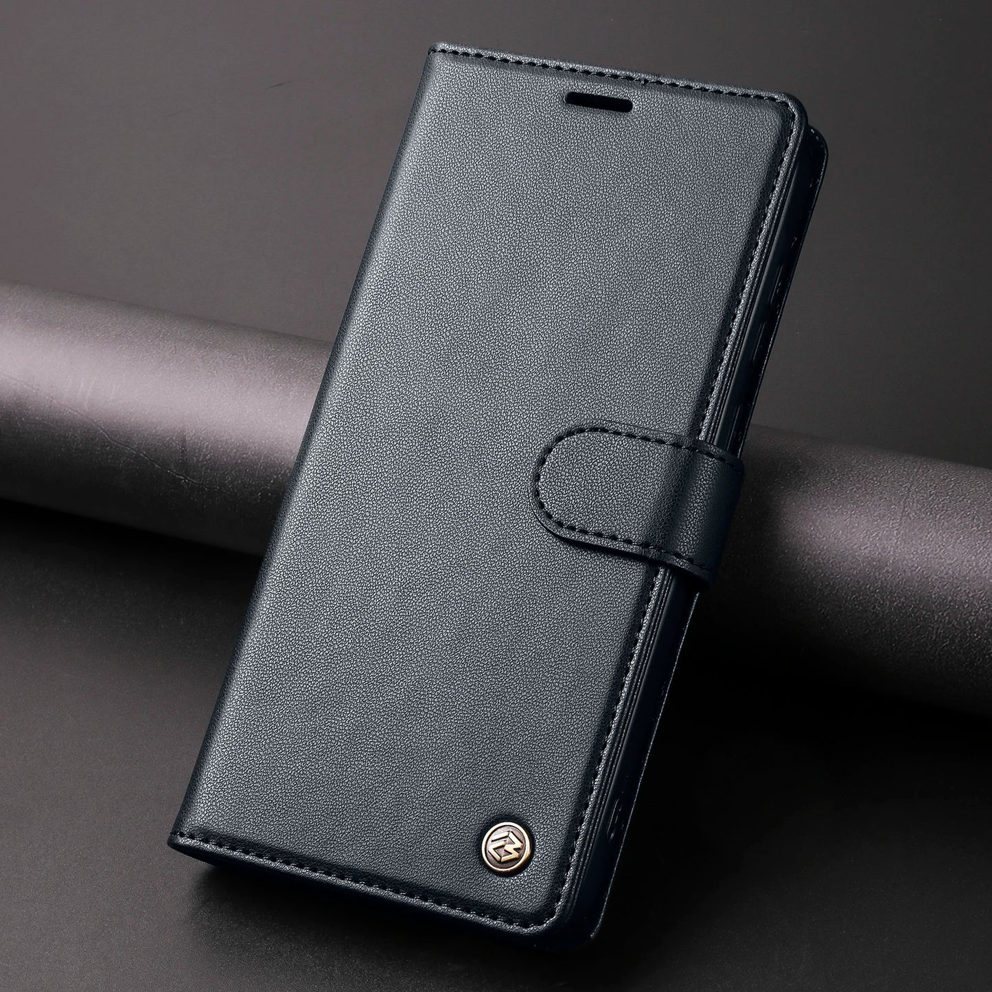 Luxury Leather Wallet Flip Case for Samsung S24 Ultra S23 Plus S22 Pro S21 FE S20 Galaxy A55 A35 A25 A15