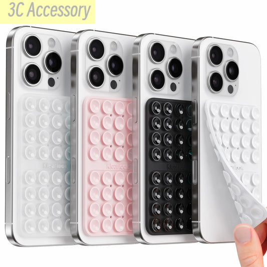 4 Pack Silicone Suction Phone Case Mount Silicon Adhesive Suction Cup Phone Mount Non Slip Sticky Phone Grip