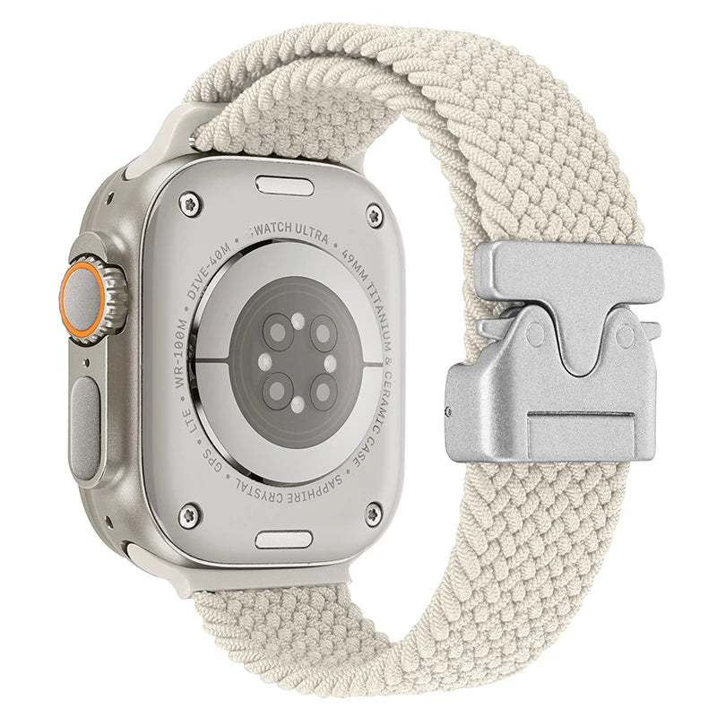 Parachute Braided Strap For Apple Watch Ultra 2 Band 49mm 46mm 45mm 42mm 44mm 40mm 41mm Nylon Bracelet iWatch 10 9 8 7 6 SE Belt