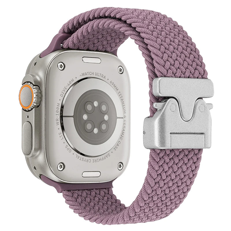 Parachute Braided Strap For Apple Watch Ultra 2 Band 49mm 46mm 45mm 42mm 44mm 40mm 41mm Nylon Bracelet iWatch 10 9 8 7 6 SE Belt