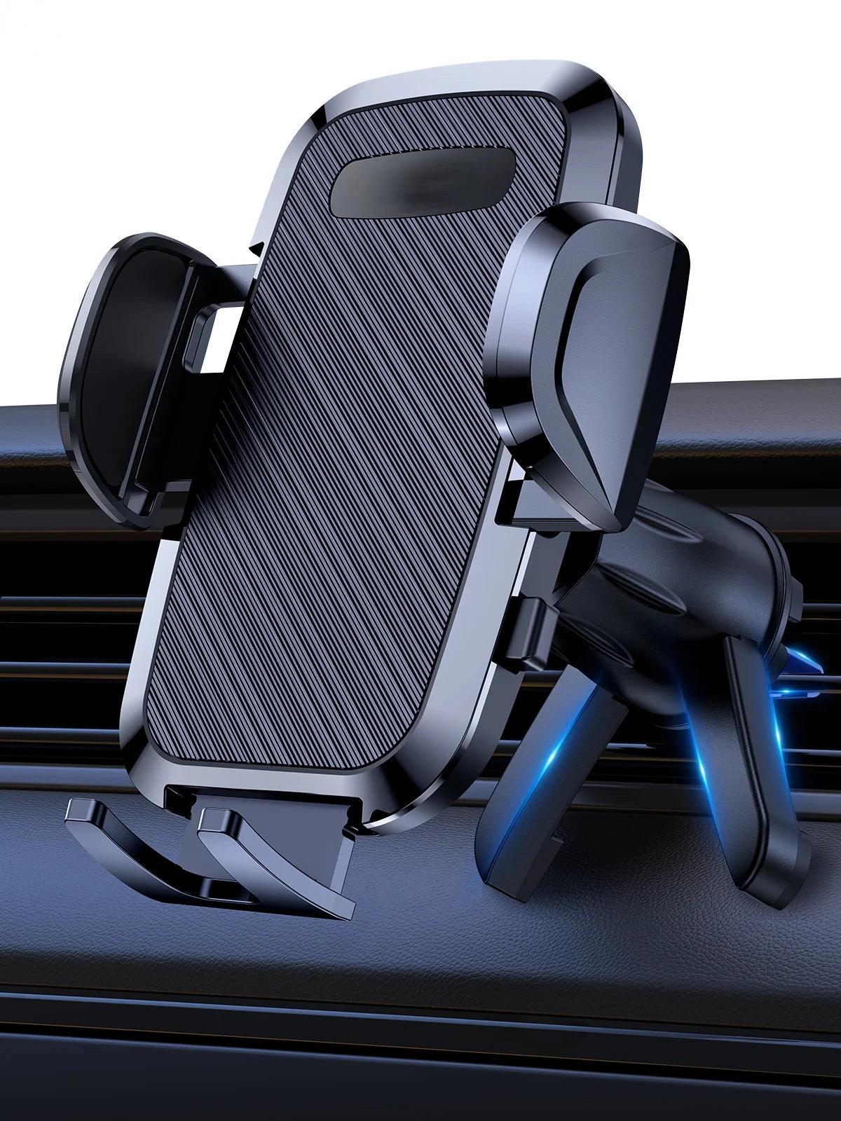 ftvae D36-S Car Phone Holder Mount, [Upgraded Support Function] Metal Hook Cell Phone Holder For Car Air Vent for All Phones