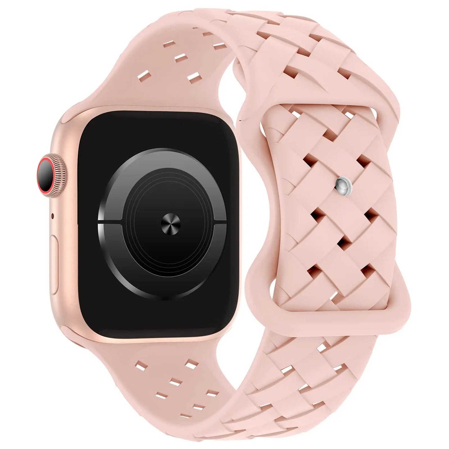 Sport Braided Silicone Strap For Apple Watch Band 44mm 40mm 45mm 49mm 46mm Breathable bracelet iwatch series 10 9 7 8 se ultra 2