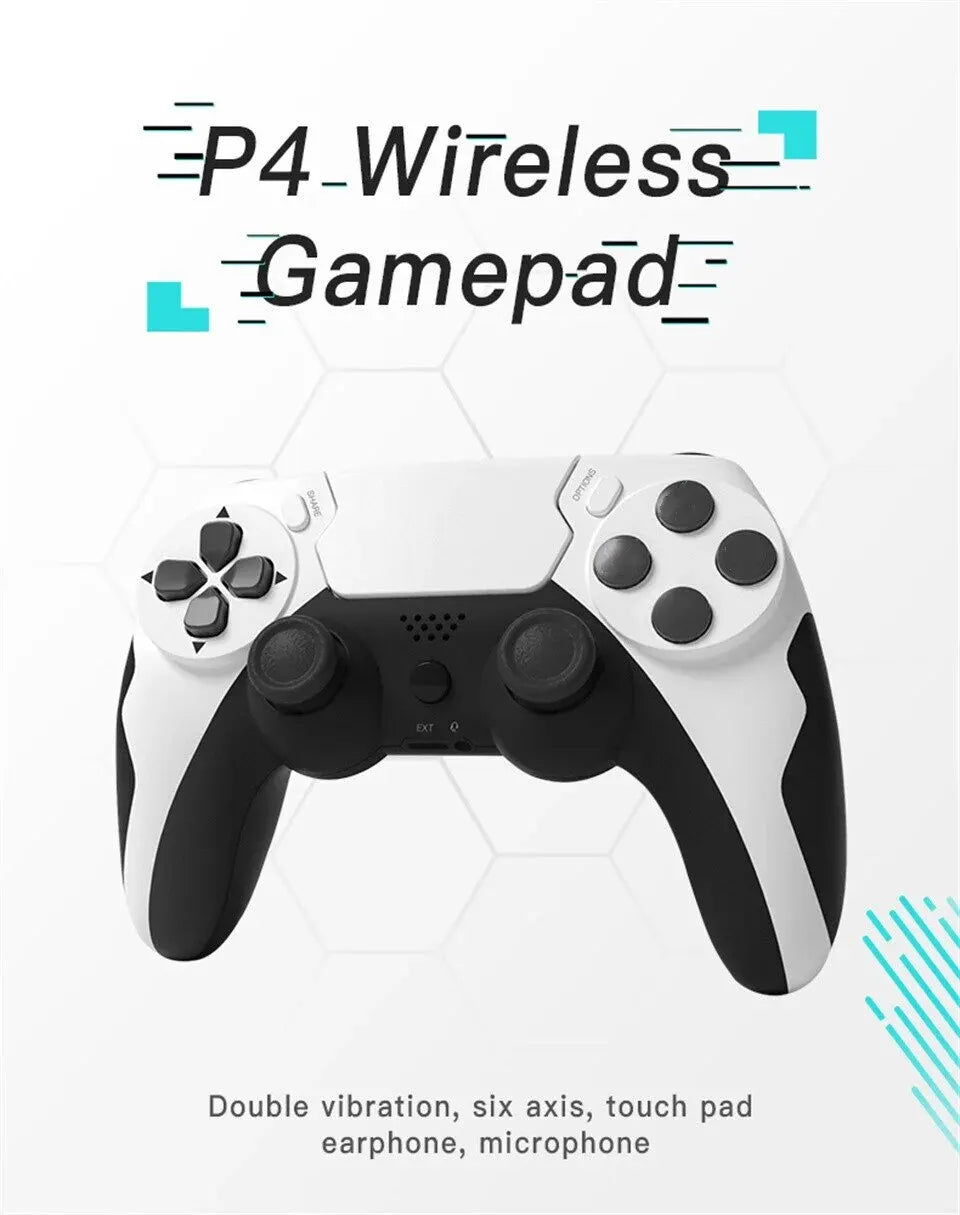 GAMINJA P48 Wireless Gamepad with Six Axis Gyroscope Game Controller For PS4 PS3 Console Wins 7 8 10