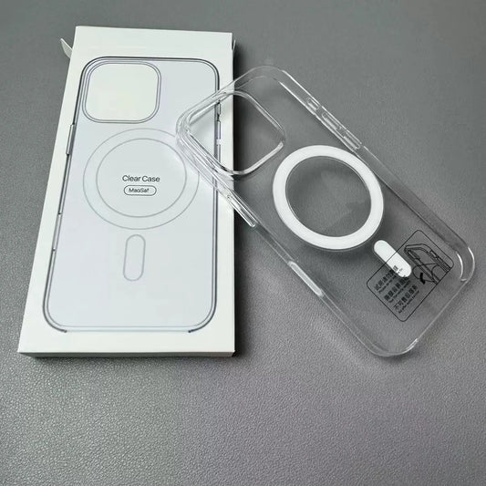 Original Animation Magnetic Case for iPhone 16 15 14 13 12 Pro Max Transparent Hard PC Cases For Magsafe Wireless Charge Cover
