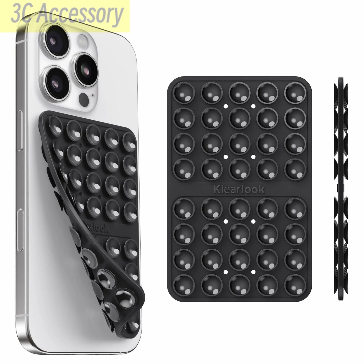 4 Pack Silicone Suction Phone Case Mount Silicon Adhesive Suction Cup Phone Mount Non Slip Sticky Phone Grip