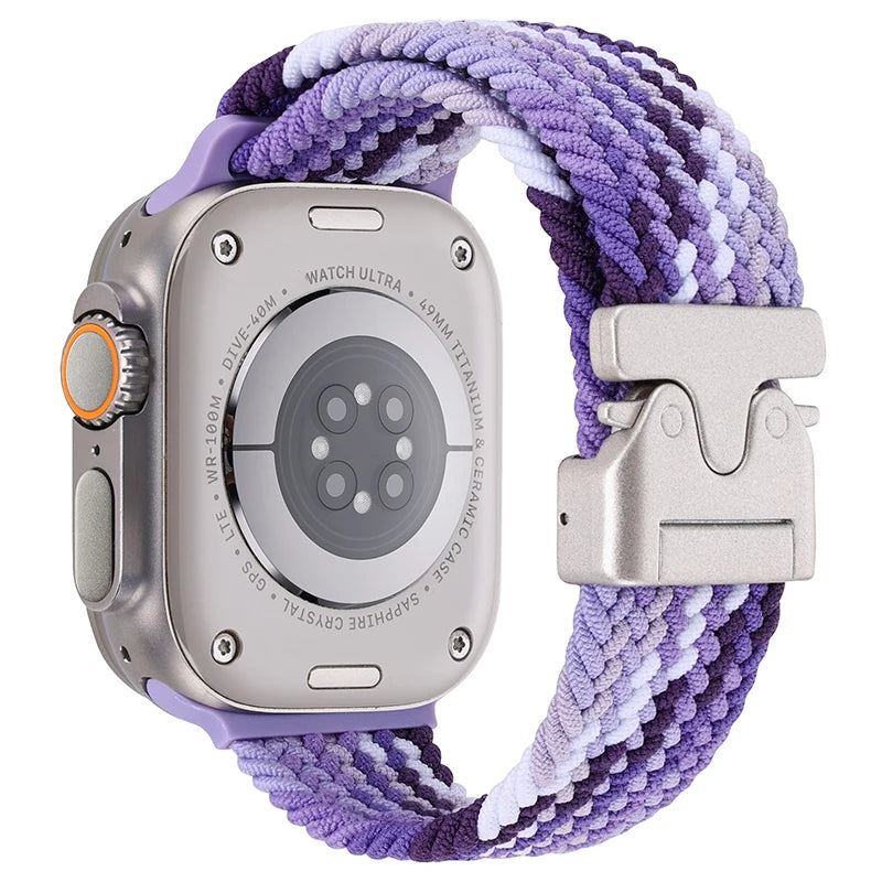 Parachute Braided Strap For Apple Watch Ultra 2 Band 49mm 46mm 45mm 42mm 44mm 40mm 41mm Nylon Bracelet iWatch 10 9 8 7 6 SE Belt